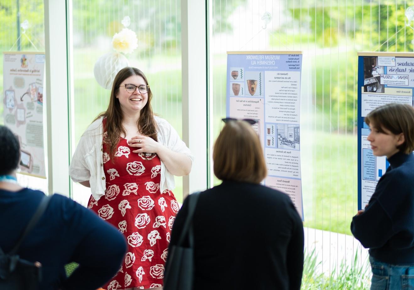 Students at the Praxis Poster Session